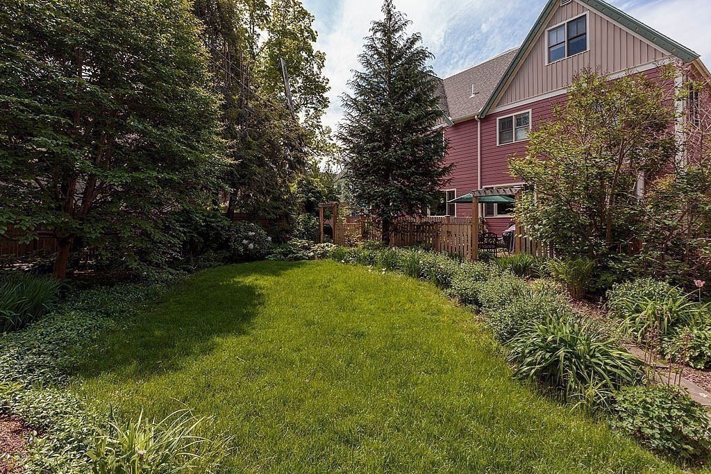 53 B Burroughs Street Boston, MA 02130 - Photo 33 of 41 a view of a back yard of the house
