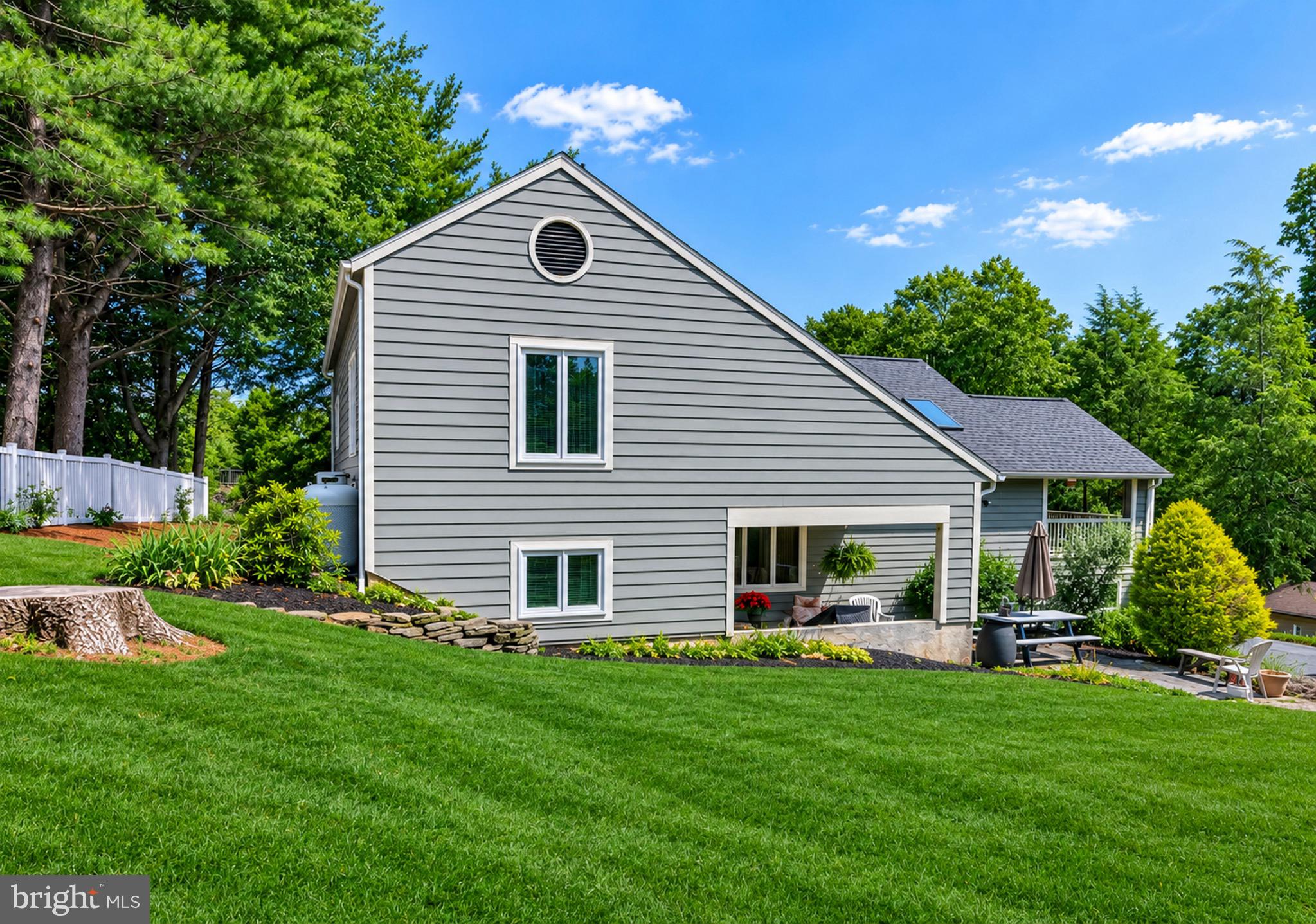AI of side elevation for greener grass