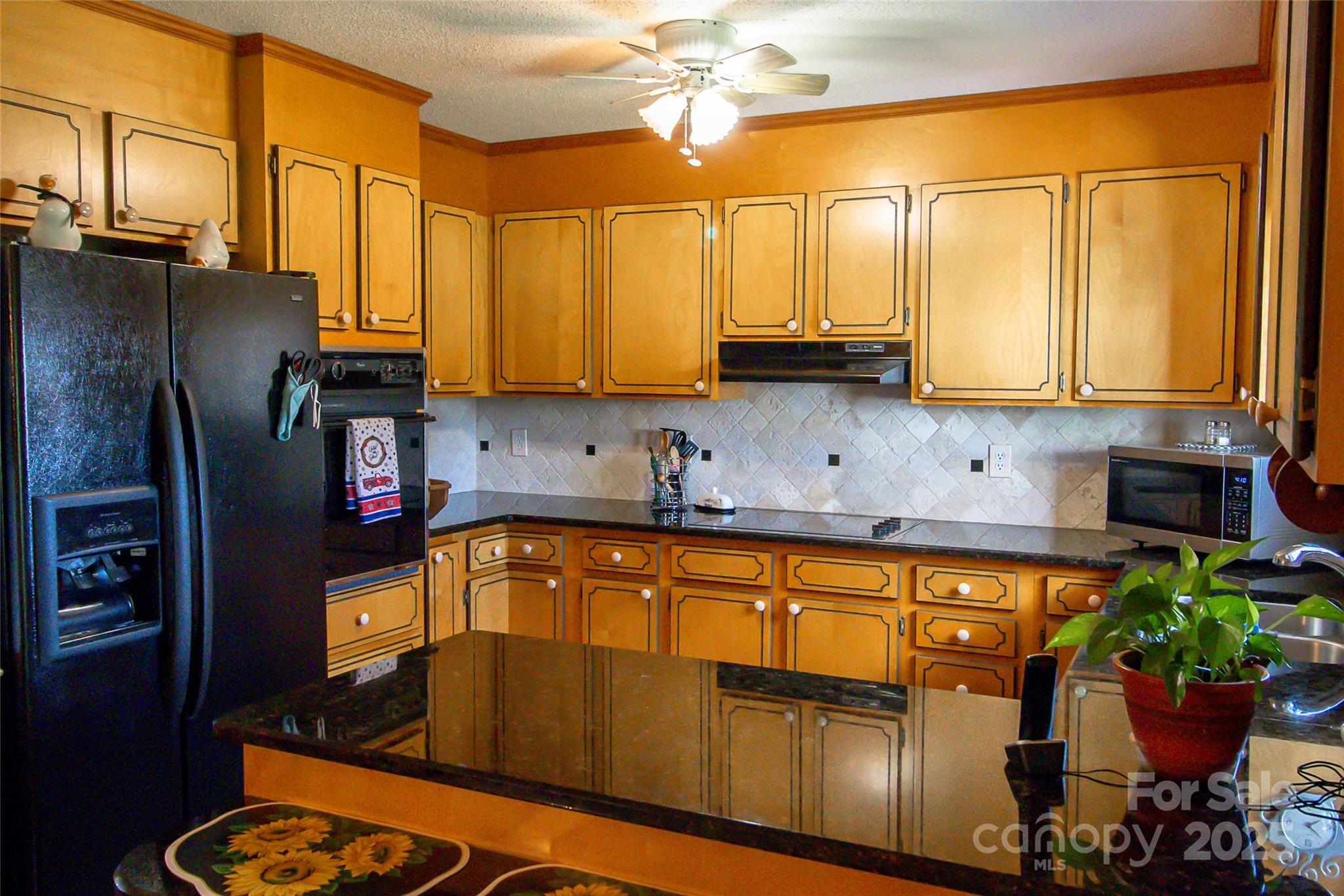 535 Holly Ridge Road Grover, NC 28073 - Photo 11 of 40 a kitchen with stainless steel appliances granite countertop a refrigerator a sink and a stove