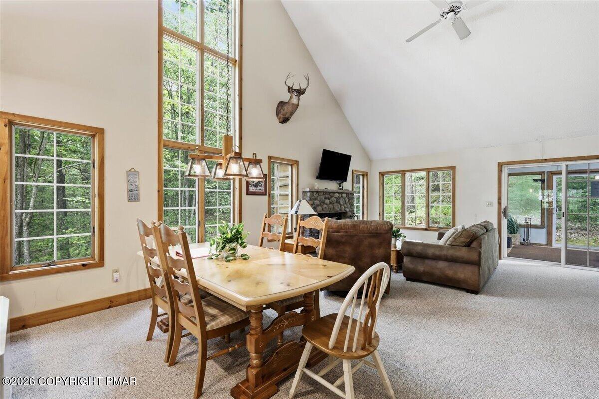 128 Short Hill Rd Lake Lake Harmony, PA 18624 - Photo 4 of 44 Living Room/ Dining Area