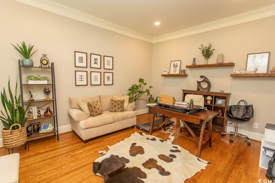 4535 Carriage Run Circle Murrells Inlet, SC 29576 - Photo 5 of 40 Home office featuring baseboards, light wood-type