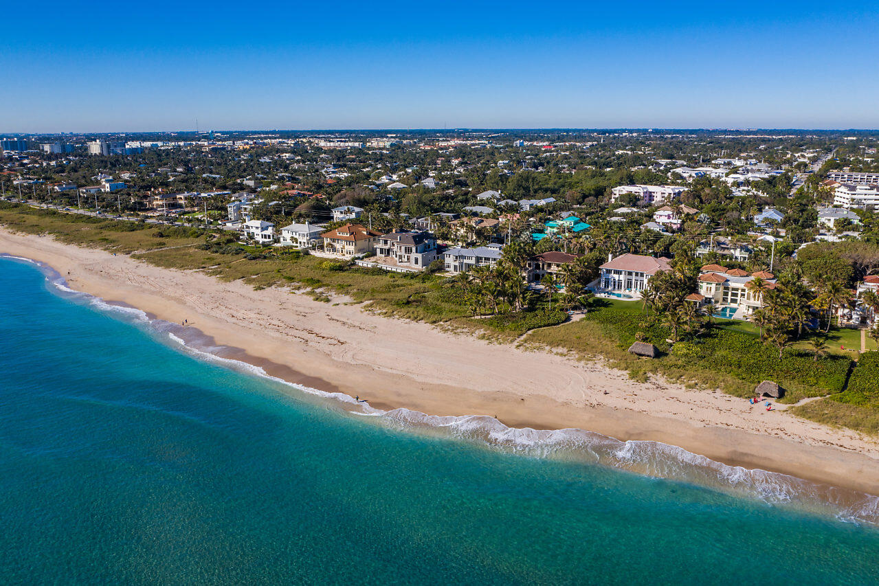 719 North Ocean Boulevard Delray Beach, FL 33483 - Photo 50 of 56 an aerial view of residential building and ocean