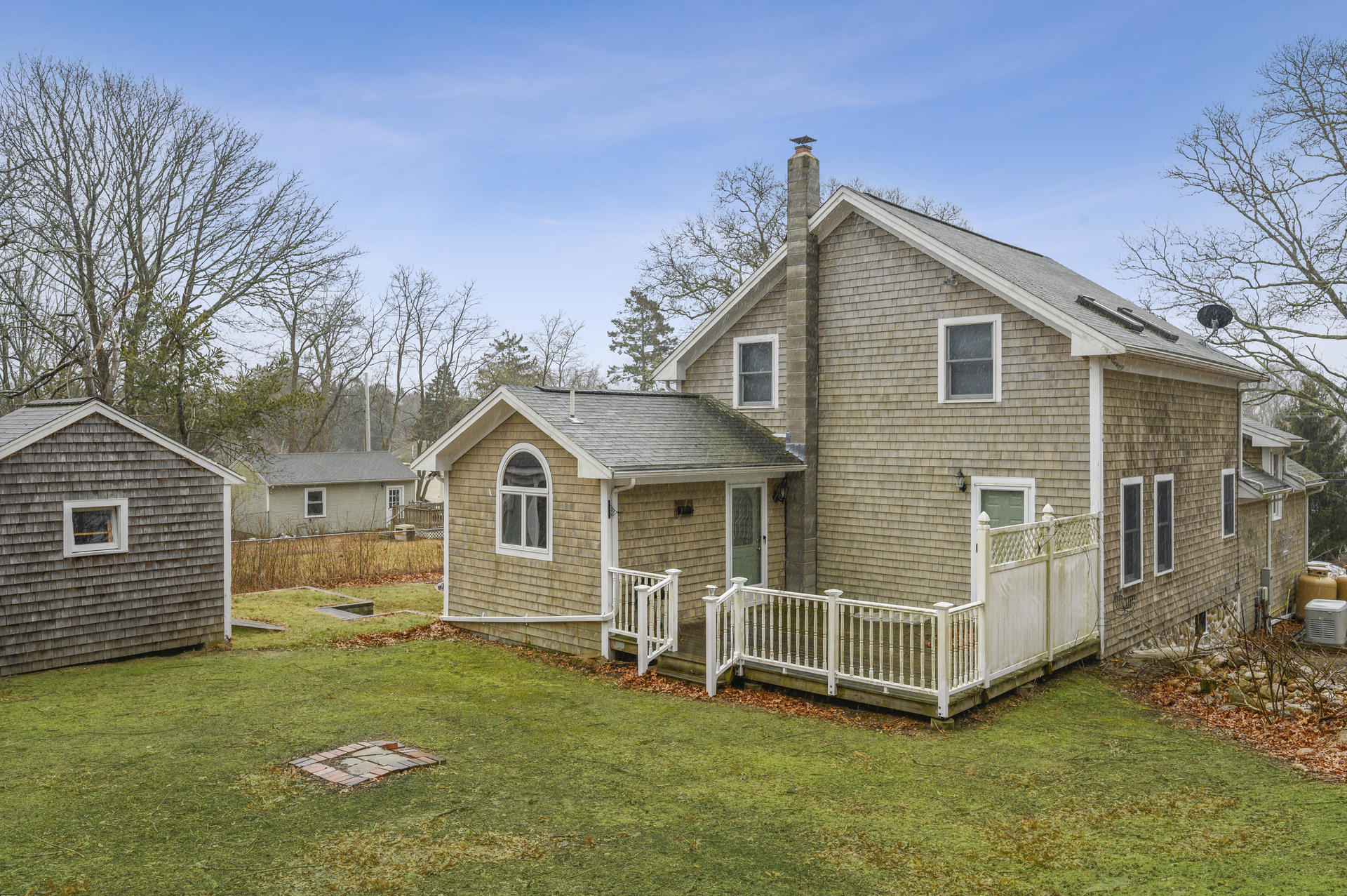 8 Indian Neck Road Wareham, MA 02571 - Photo 17 of 18 a front view of a house with a yard