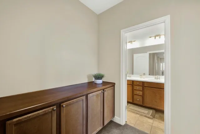 a room with storage and utility