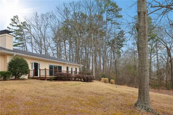 a view of road with trees