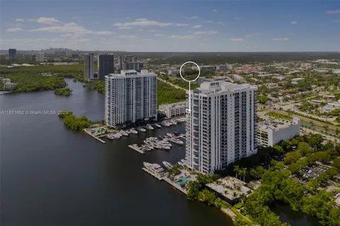 a view of a city with tall buildings