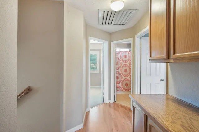 a view of front door with hallway