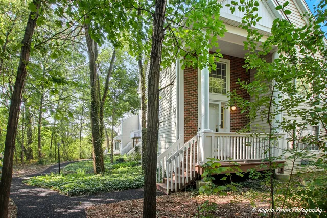 a view of a house with a deck