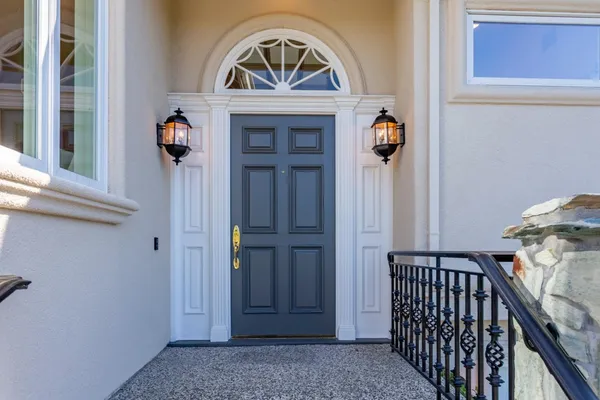 a view of front door of a house