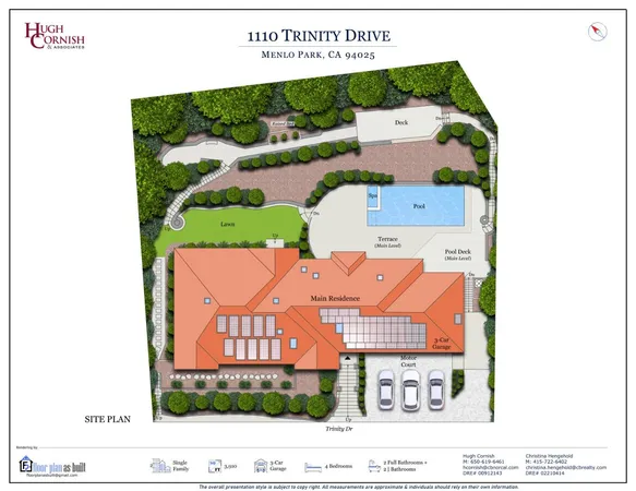 $5,495,000 | 1110 Trinity Drive, Menlo Park, CA 94025