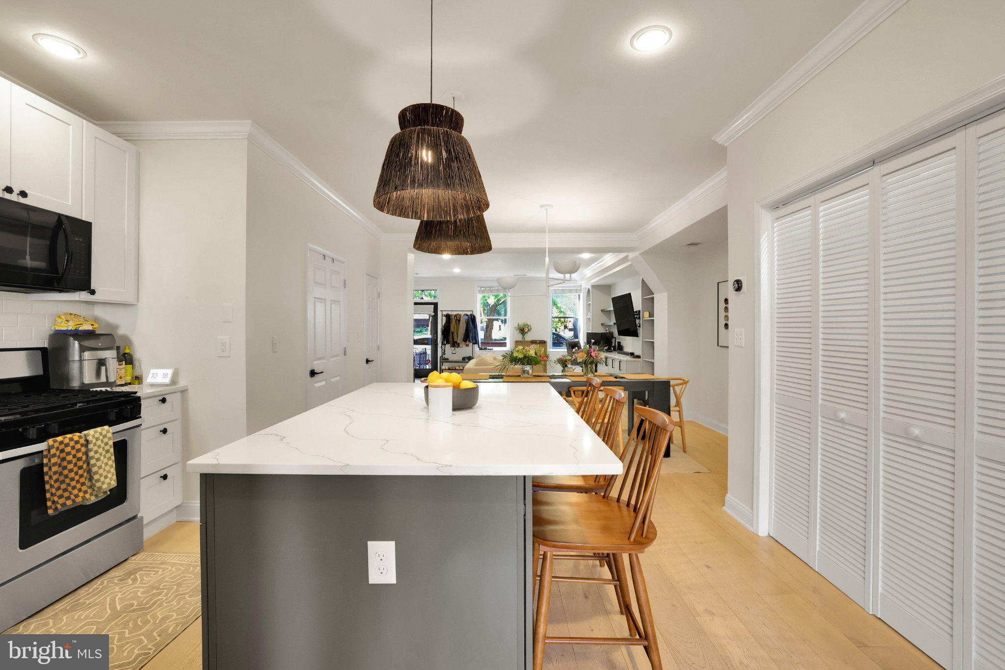 407 O Street Northwest Washington, DC 20001 - Photo 19 of 47 Modern kitchen with stylish accents.