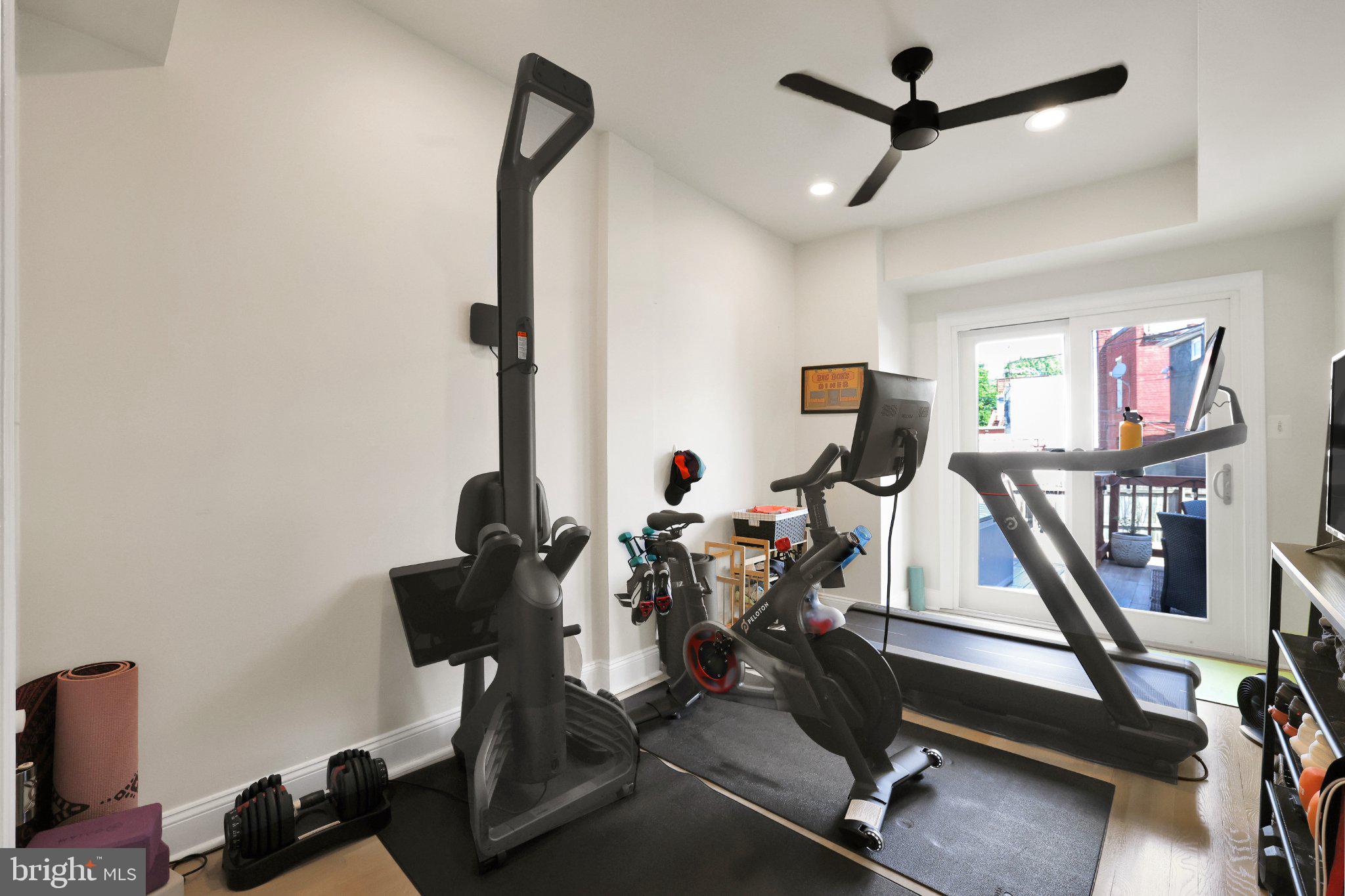407 O Street Northwest Washington, DC 20001 - Photo 29 of 47 Home gym with modern fitness equipment.
