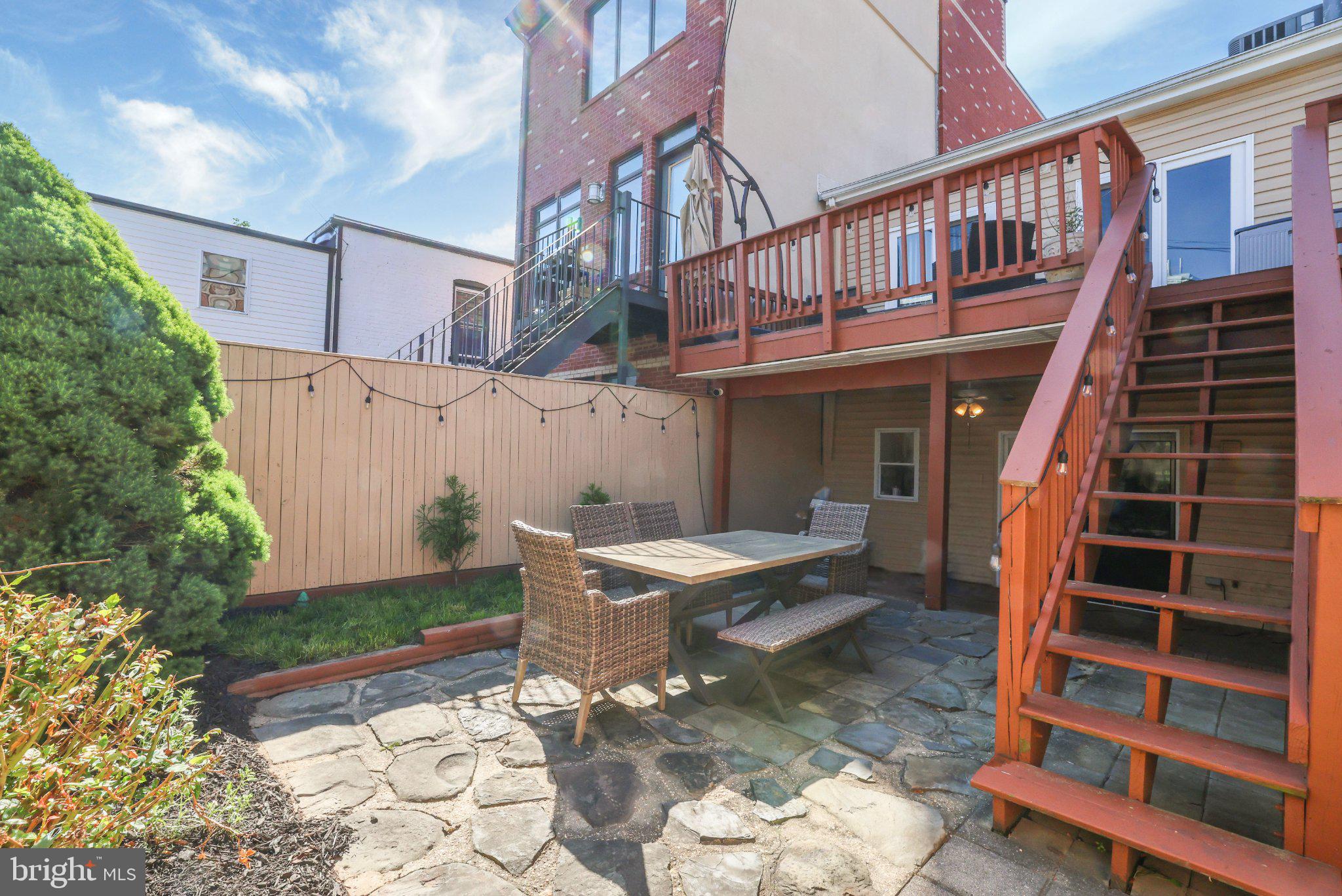 407 O Street Northwest Washington, DC 20001 - Photo 39 of 47 Charming outdoor retreat with patio.