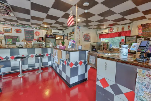 a view of a chairs in a room