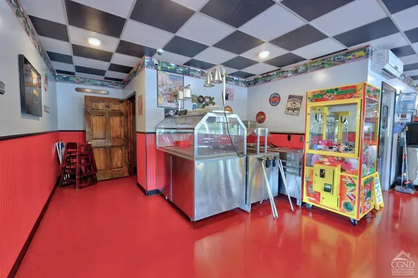 a view of a chairs and table in a patio