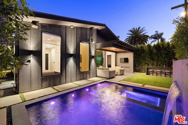 a view of outdoor space yard deck patio and outdoor kitchen