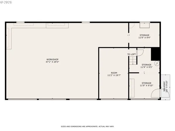 a view of a storage & utility room