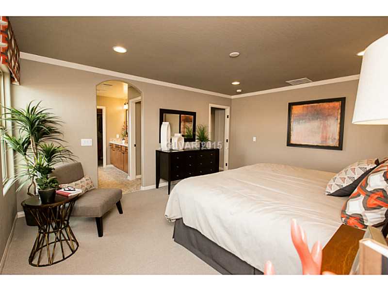8813 Melridge Road Las Vegas, NV 89148 - Photo 13 of 28 Master Bedroom. Image is of Model, not actual home.
