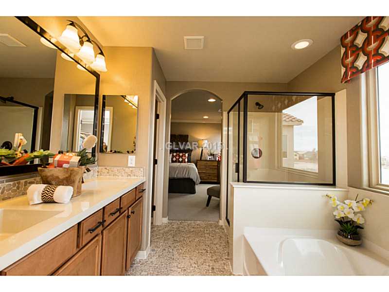 8813 Melridge Road Las Vegas, NV 89148 - Photo 15 of 28 Master Bath/Spa. Image is of Model, not actual home.