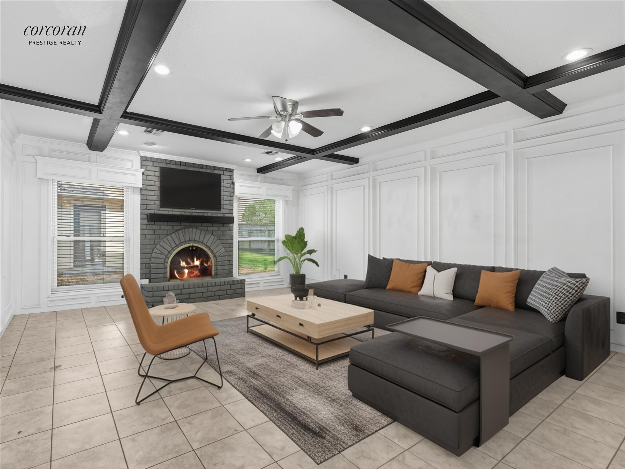 18326 Lake Oaks Drive Spring, TX 77388 - Photo 5 of 37 Virtually staged living room