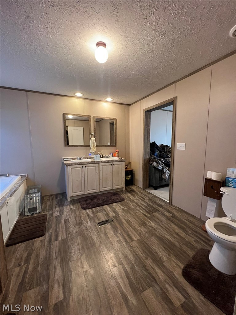 53720 Highway 681 Reedsville, OH 45772 - Photo 11 of 25 Expansive bathroom featuring wood-finish flooring and a dual vanity with a light-toned cabinet base