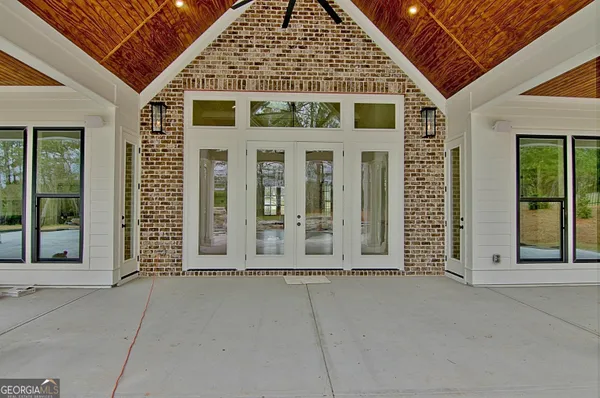 front view of a house with a porch