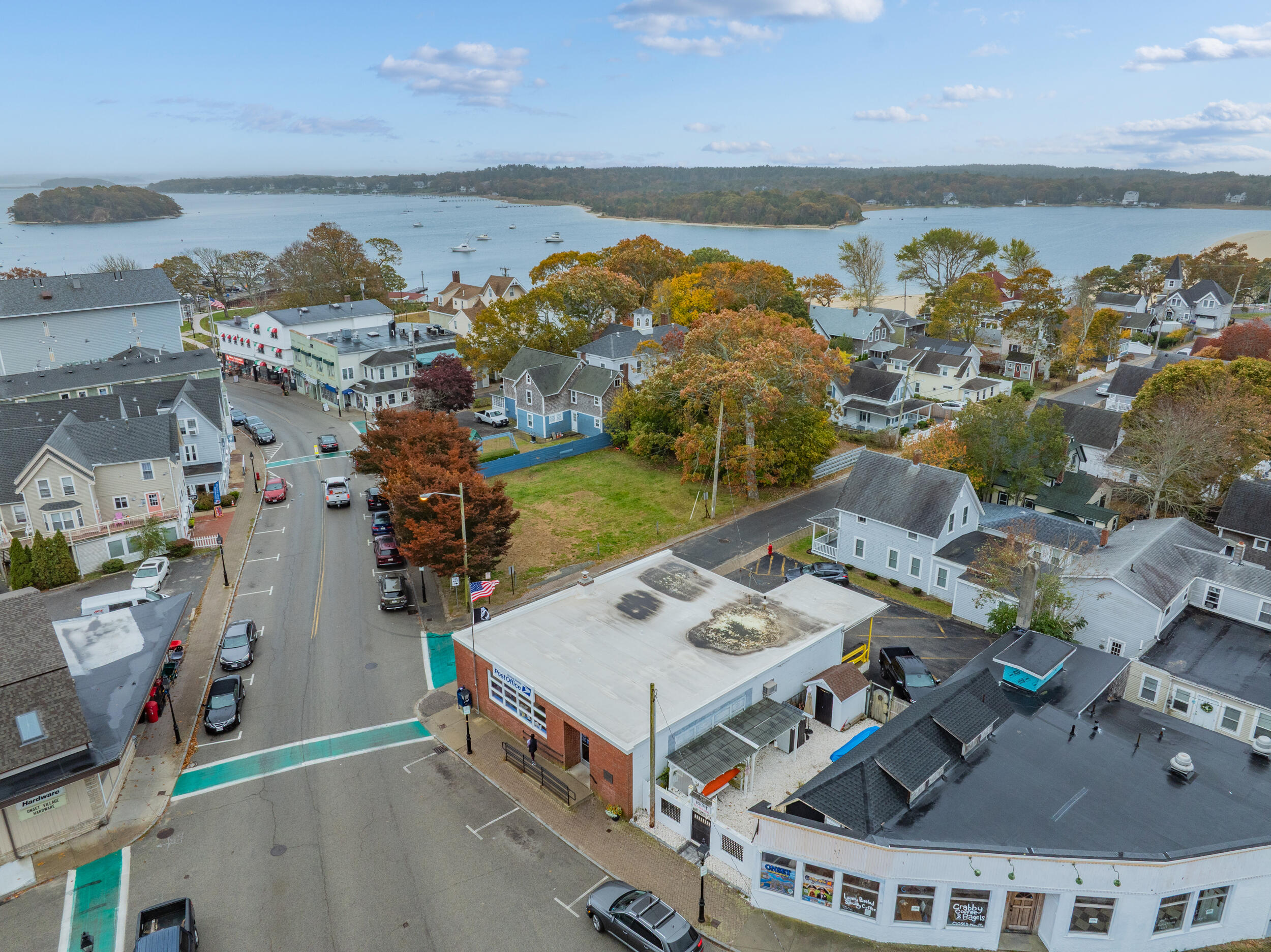 218 Onset Avenue Onset, MA 02558 - Photo 3 of 14 an aerial view of a house with a ocean view