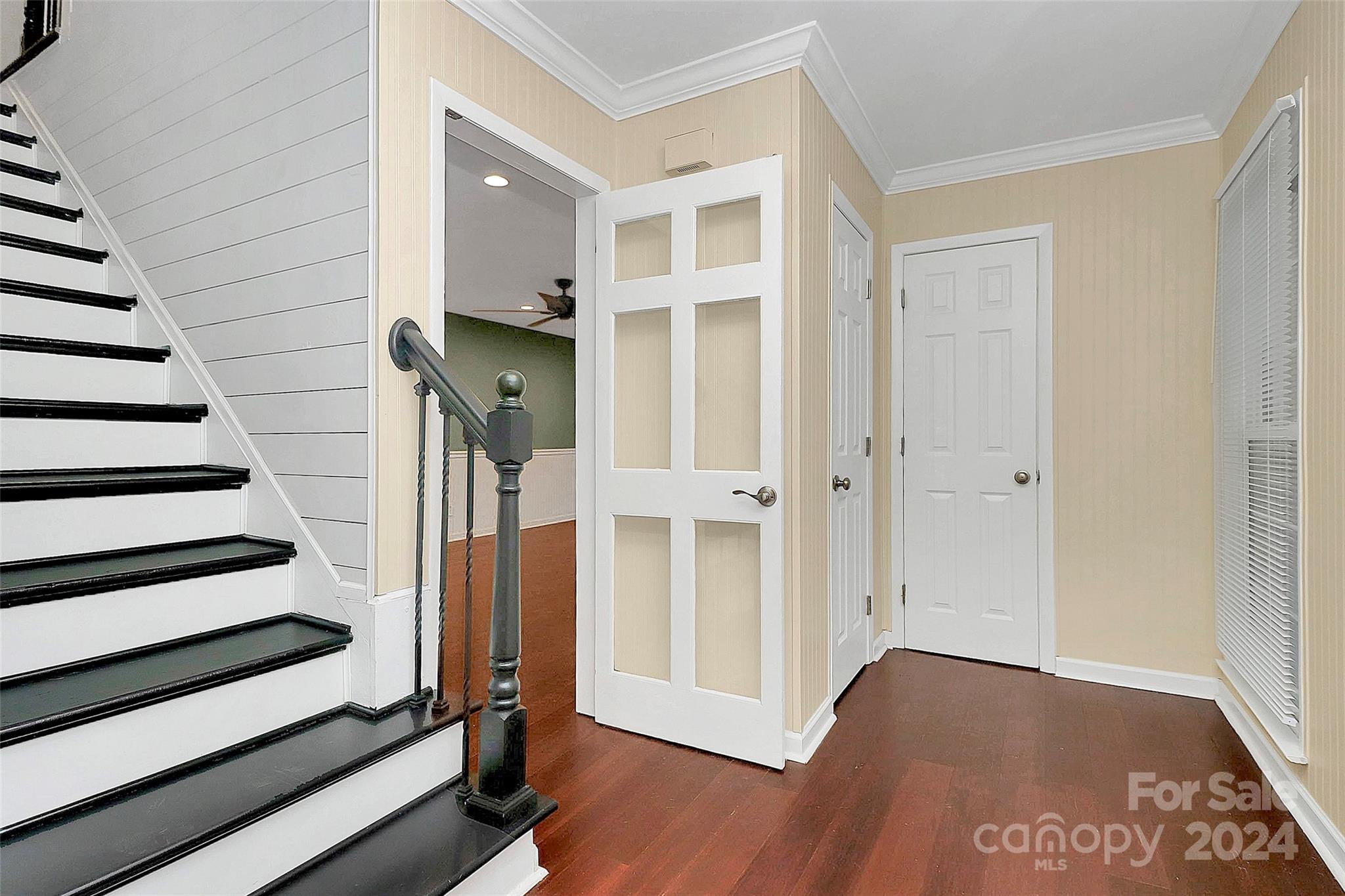 623 Trail Ridge Road Matthews, NC 28105 - Photo 19 of 38 a view of a hallway with wooden floor and entryway