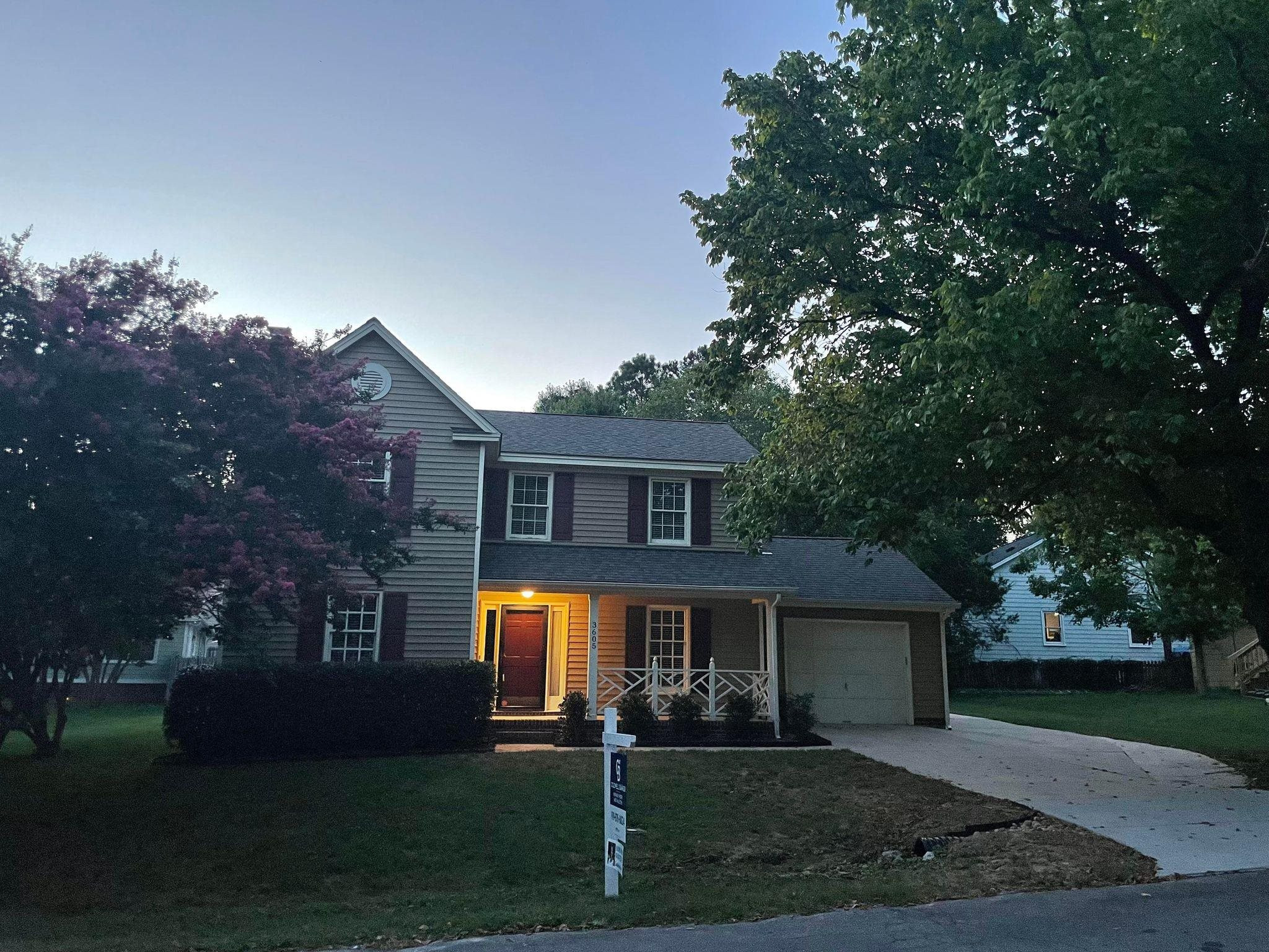 3605 Wickersham Way Raleigh, NC 27604 - Photo 20 of 21 Dusk in the neighbrhood