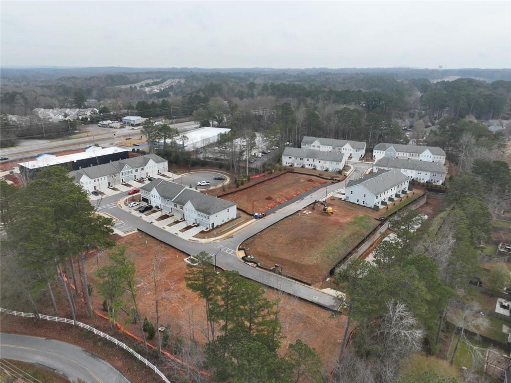 341 Colsen Drive Acworth, GA 30102 - Photo 35 of 36 an aerial view of residential houses with outdoor space
