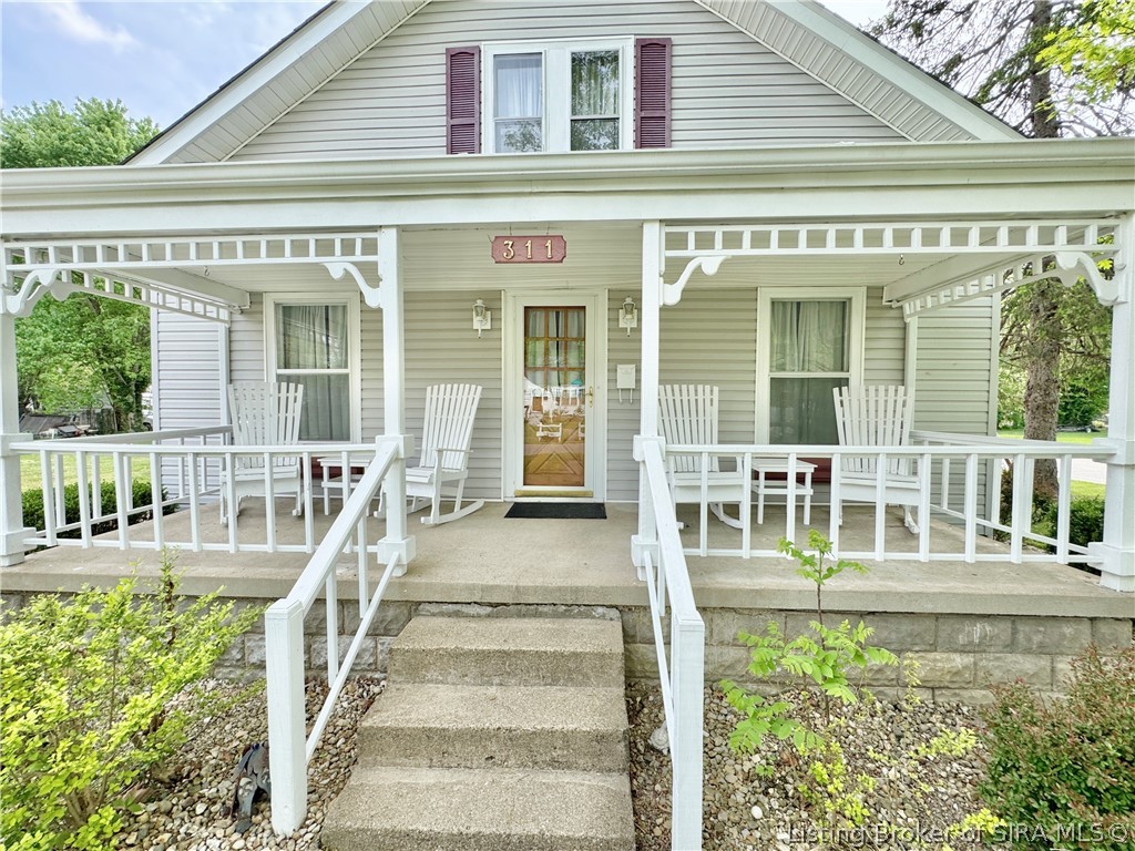 311 North Church Street Austin, IN 47102 - Photo 12 of 37 Covered Porch