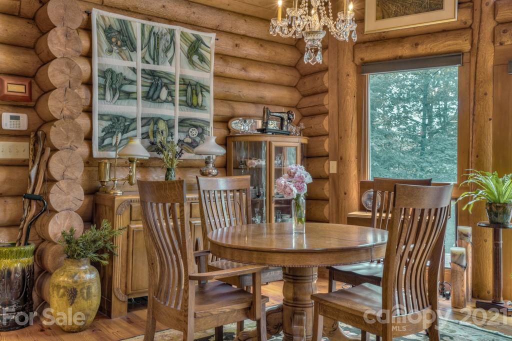 906 Pkwy N Road Mill Spring, NC 28756 - Photo 14 of 44 a view of a dining room with furniture and window