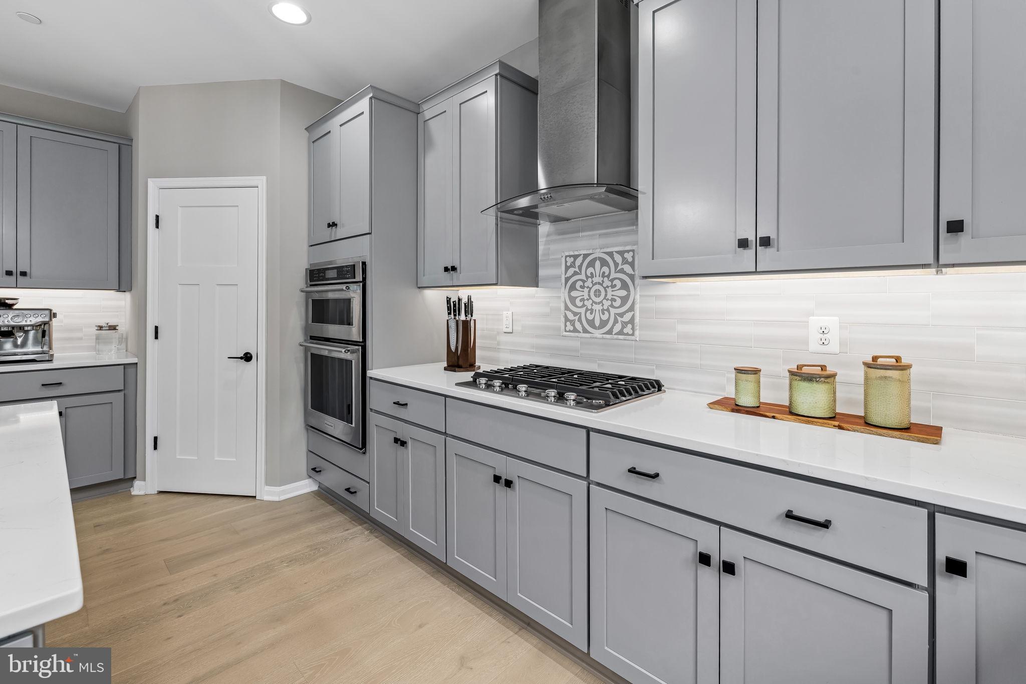 14536 Black Ankle Road Mount Airy, MD 21771 - Photo 24 of 41 Sleek modern kitchen with gray cabinetry.