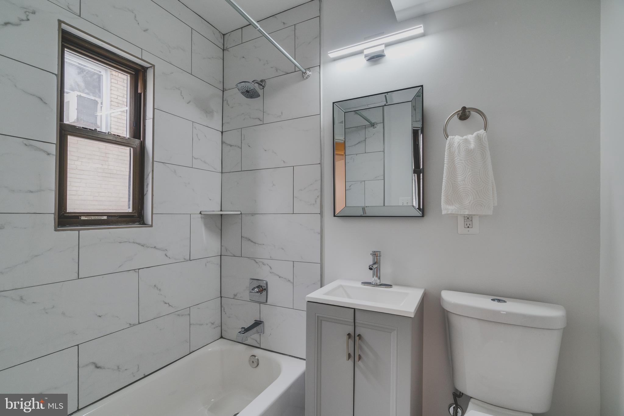 422 Burbank Street Southeast Washington, DC 20019 - Photo 22 of 29 Fully updated 2nd level bathroom