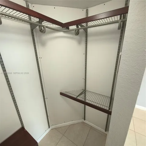 a view of a walk in closet