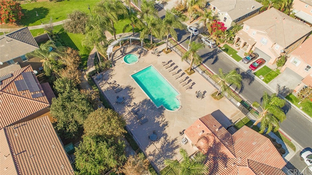 1779 Edmon Way Riverside, CA 92501 - Photo 56 of 63 an aerial view of a house with a yard and garden
