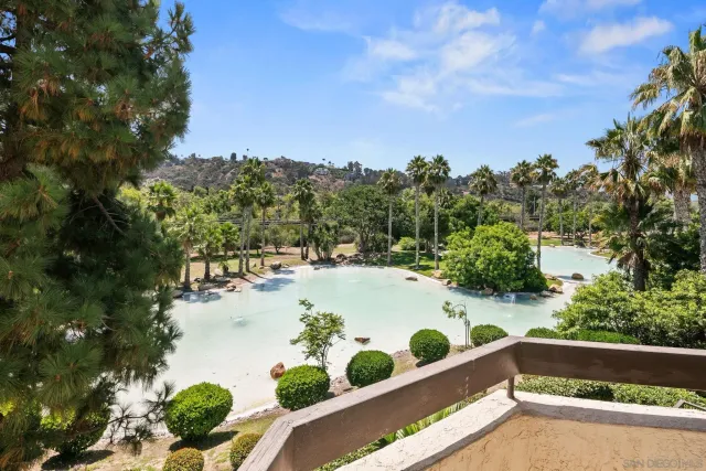a view of a swimming pool with a yard