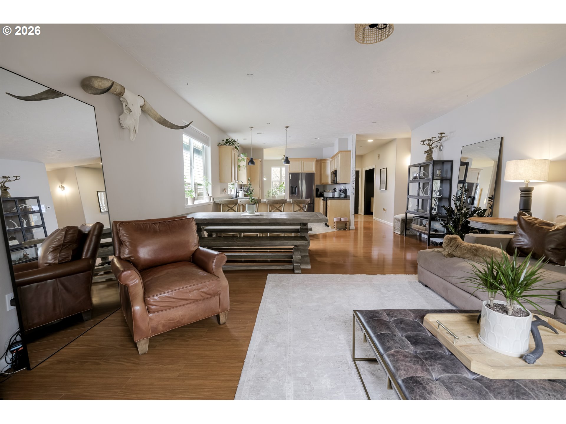 1732 Southeast 3rd Street Astoria, OR 97103 - Photo 14 of 30 a living room with furniture and a chandelier