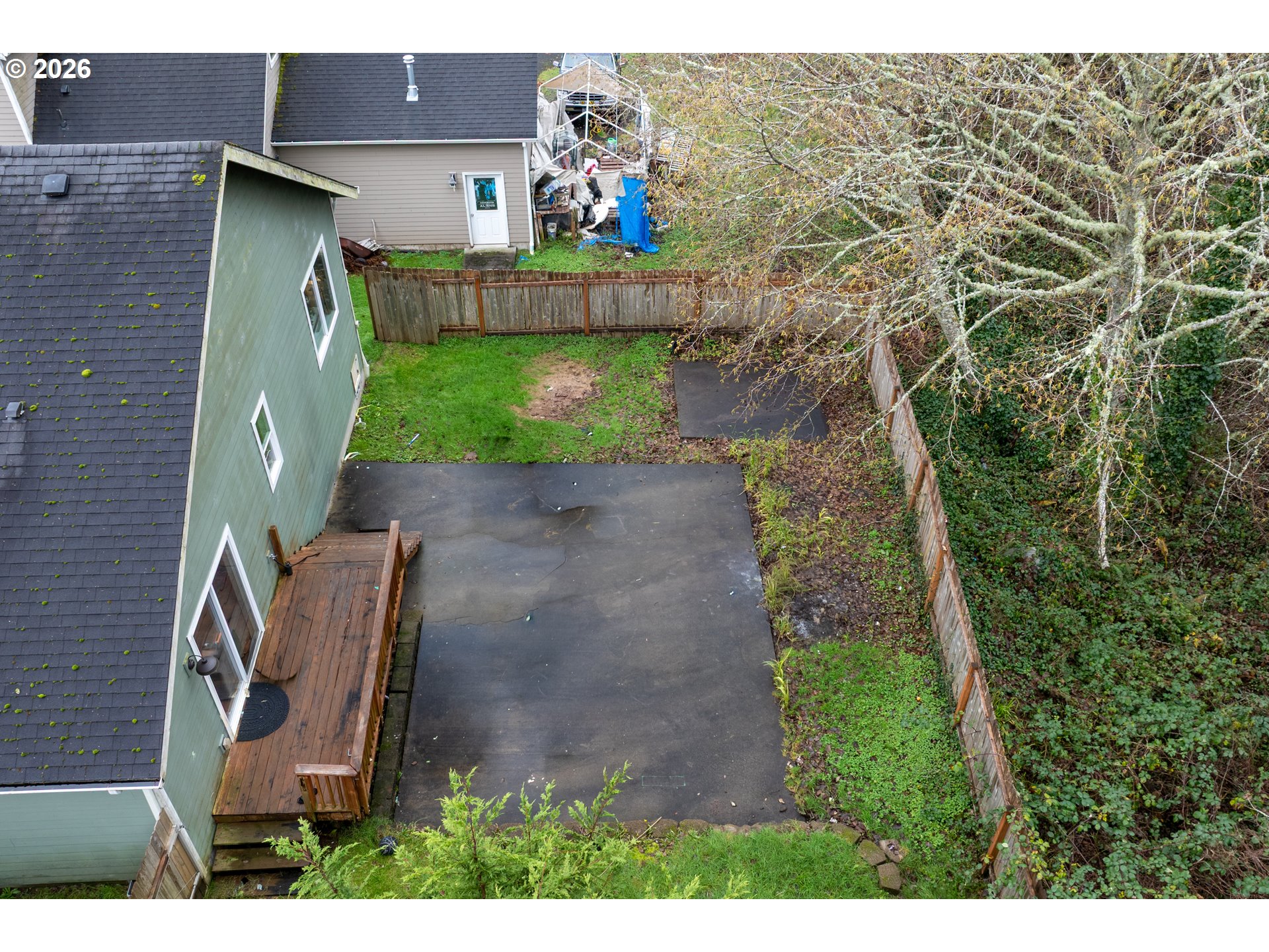 1732 Southeast 3rd Street Astoria, OR 97103 - Photo 29 of 30 an aerial view of a house with a yard basket ball court and outdoor seating