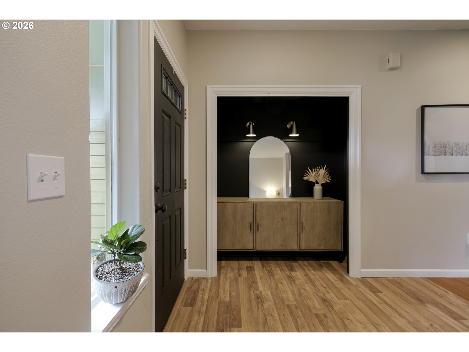 1732 Southeast 3rd Street Astoria, OR 97103 - Photo 5 of 30 a view of a living room with a wooden floor