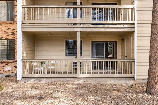 a front view of a building