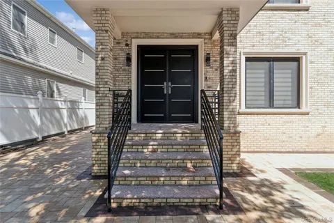 a front view of a house