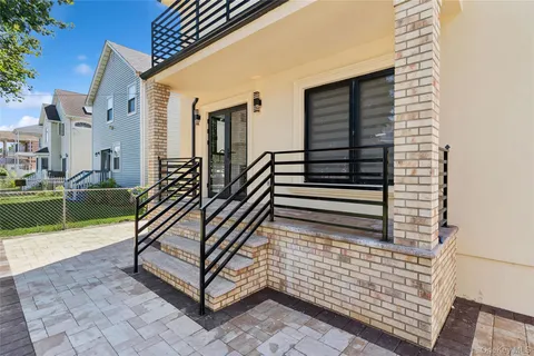 a view of outdoor space with seating space