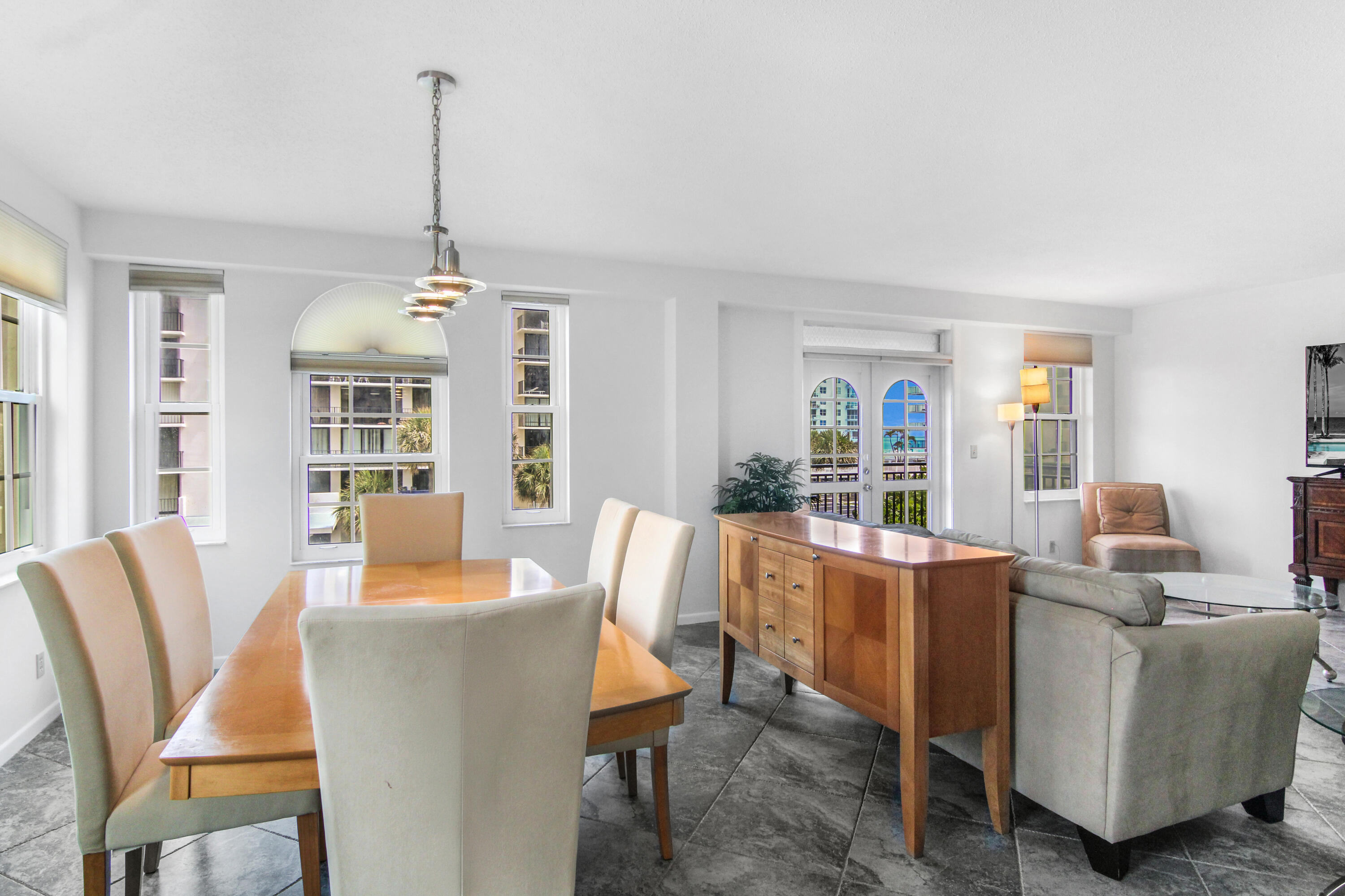 3475 South Ocean Boulevard, Unit 2160 Palm Beach, FL 33480 - Photo 15 of 54 a view of a dining room with furniture window and outside view