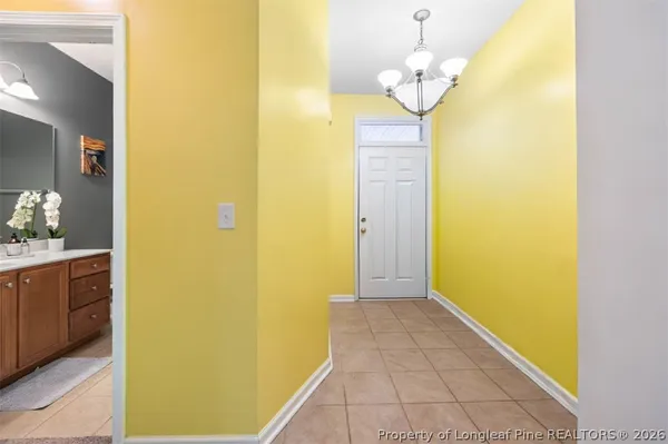 a view of a bathroom with a bath tub