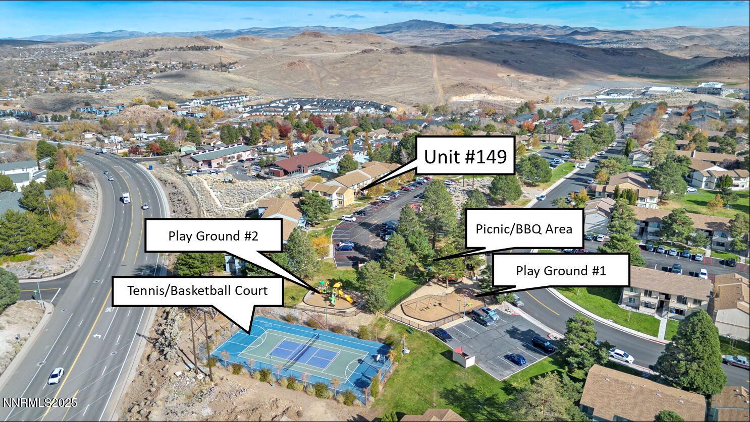 3915 Clear Acre Lane, Unit 149 Reno, NV 89512 - Photo 10 of 16 an aerial view of residential houses with outdoor space
