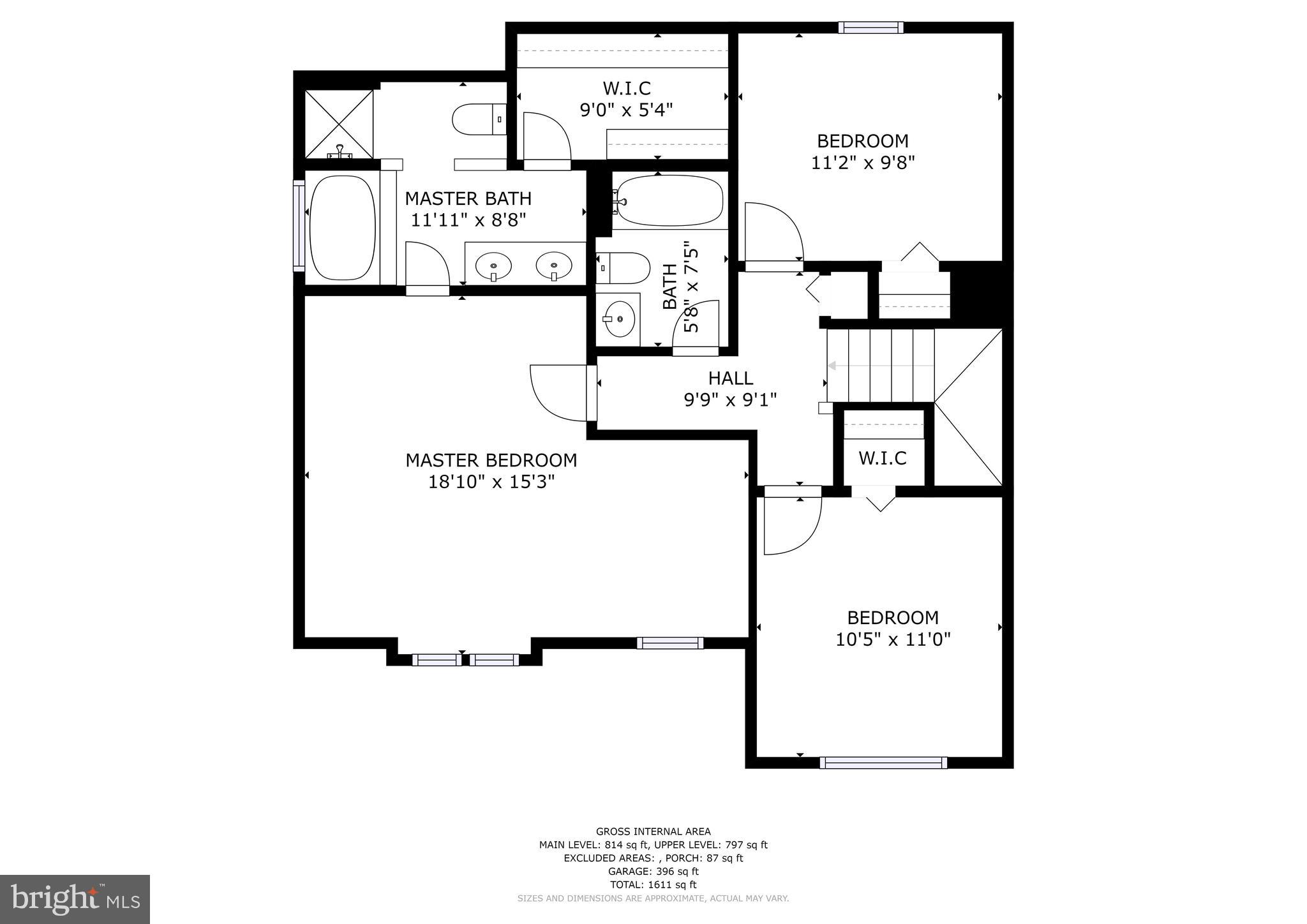 24 Port Royal Road Ocean View, DE 19970 - Photo 31 of 39 Upper Level Floor Plan