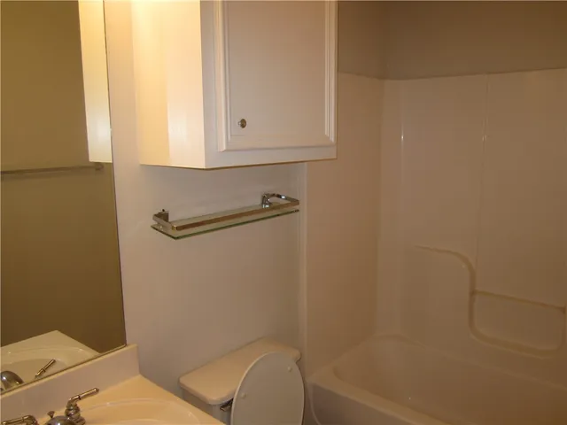 a bathroom with a toilet and a shower curtain