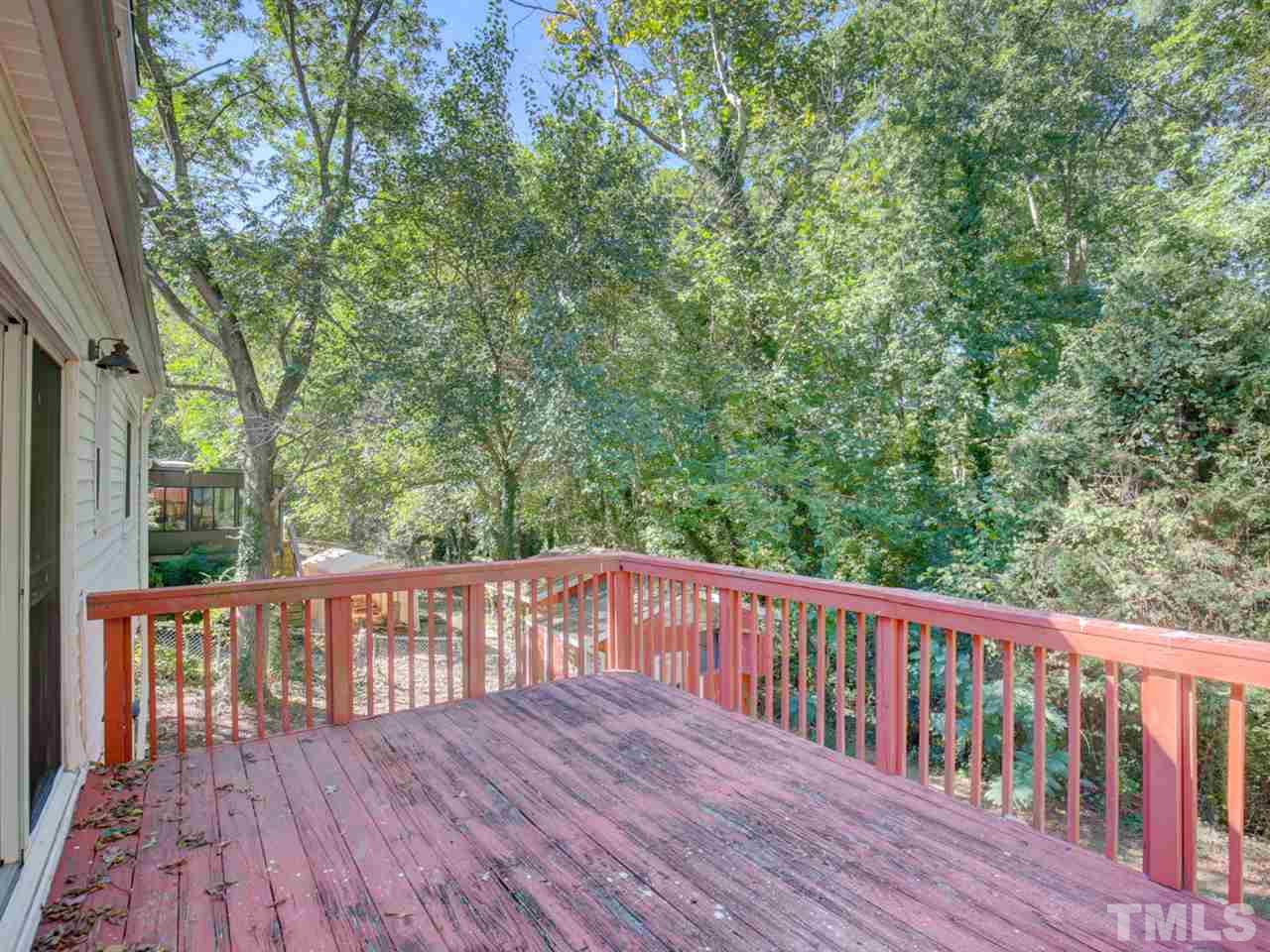 3421 Cheyenne Road Raleigh, NC 27609 - Photo 13 of 25 a view of a wooden deck