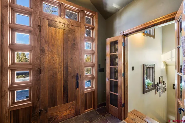 a view of front door